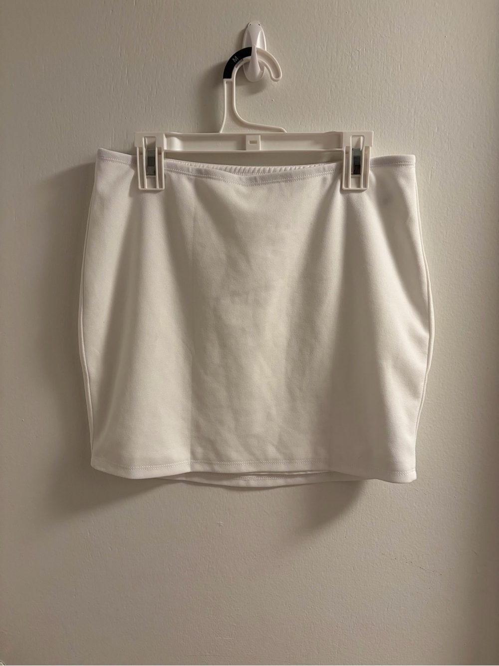 Amazon White Women's Stretch Mini Skirt